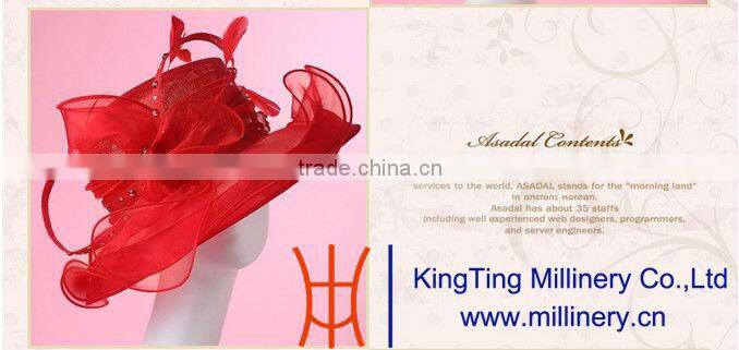 Wholesales Fashion Trendy Millinery Organza Hats