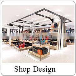 tailor made lighting wooden cabinet display for cosmetic shop