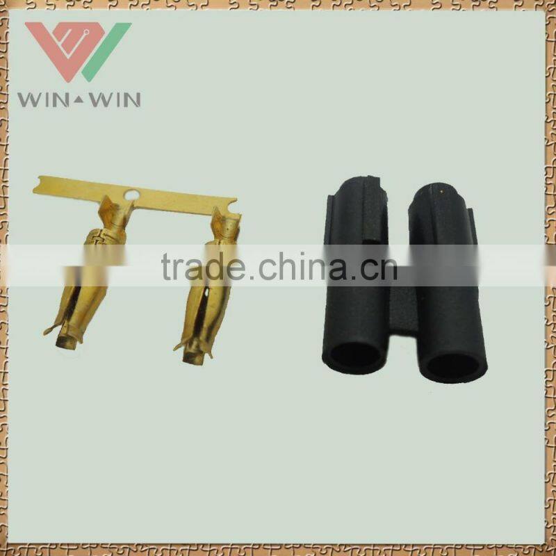 Brass crimper cable connector terminal for female side
