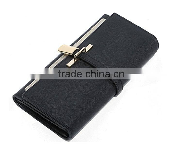 Newest ladies design saffiano wallet from custom wallet maker