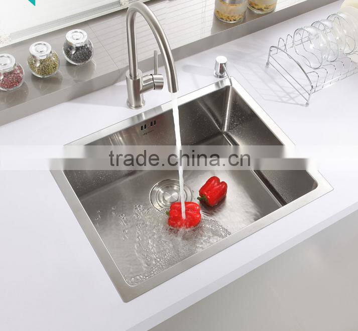 Kitchen sinks china Customized undermount single bowl handmade kitchen sink Wash sink