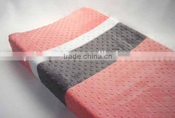 Polka Print Plush Dots Minky Changing Pad Covers