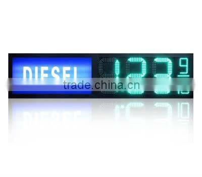 48 inches 12" 8.889 Green LED gas price signs digital for Gas Station