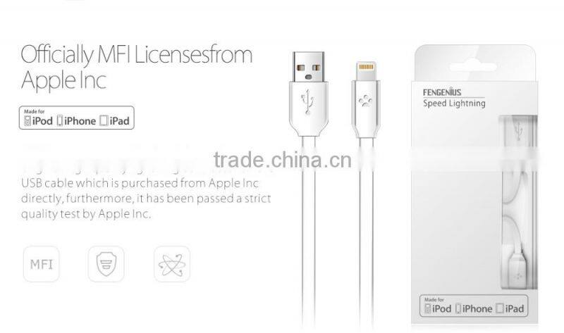 MFI approved 8pin to usb cable for iphone