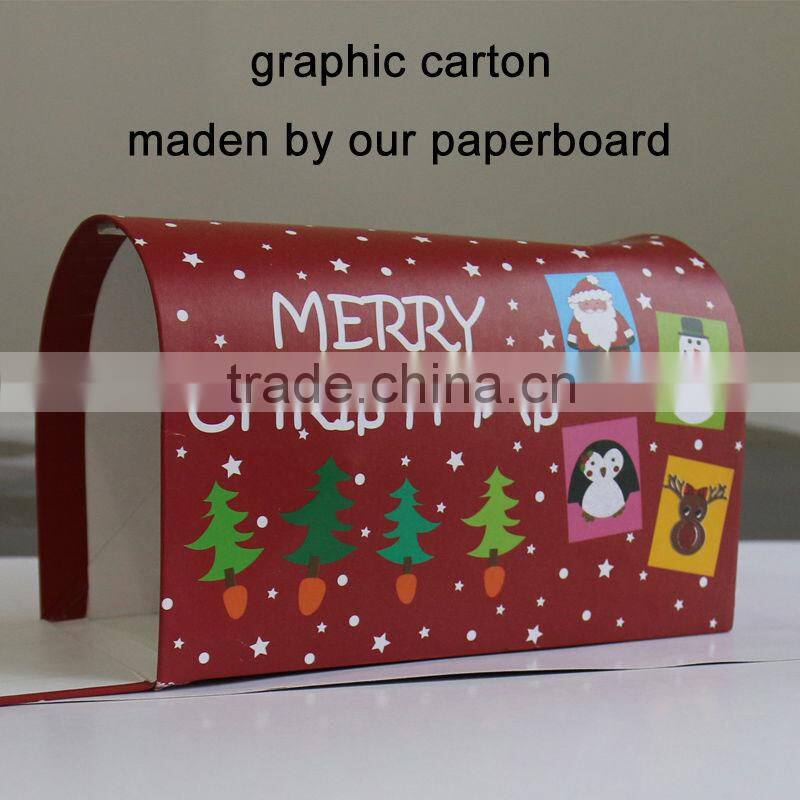 250gsm Coated duplex board white back
