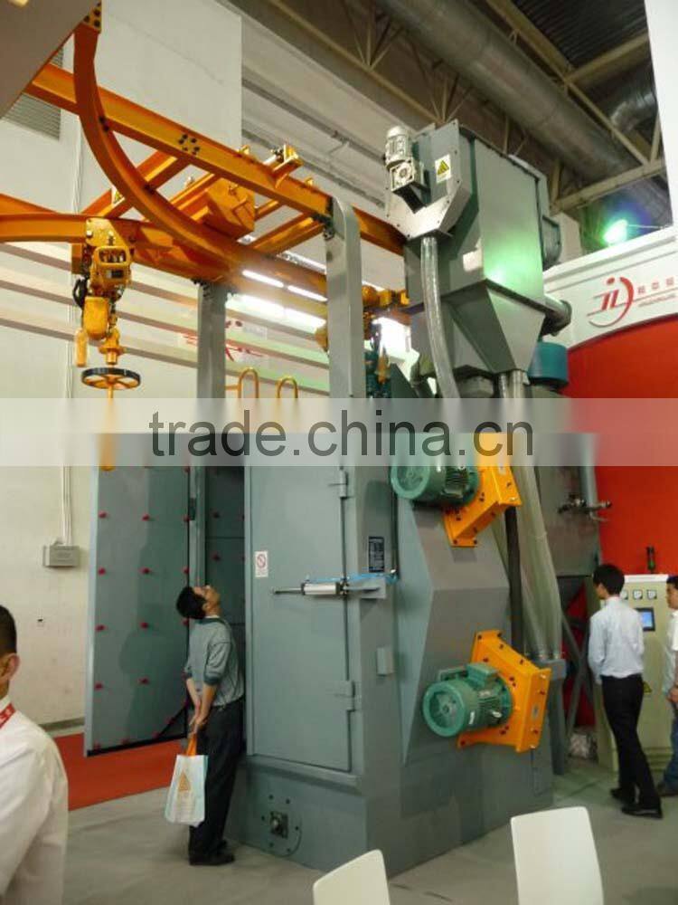 Single hook shot blasting equipment