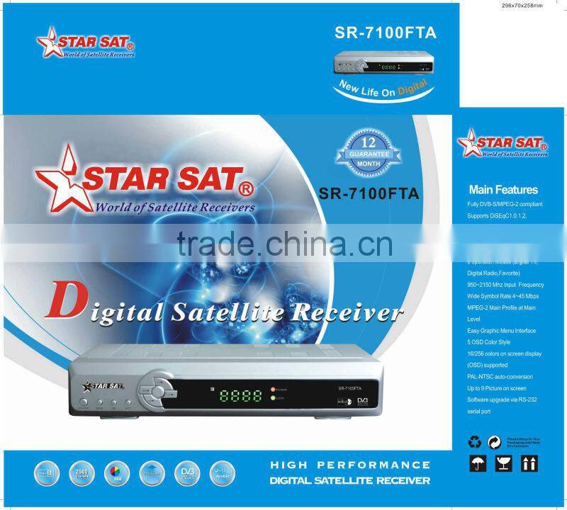 FTA Satellite Receiver SR-7100FTA DVB-S Receiver