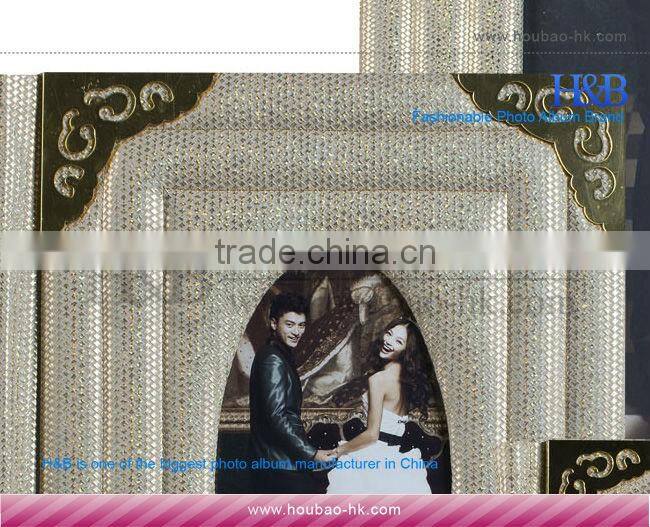 H&B new style 8*12,12*18 leather photo albums with matted pages