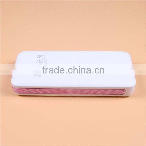 Factory Wholesale 12000mAh 3 USB Power Bank with Torch Light