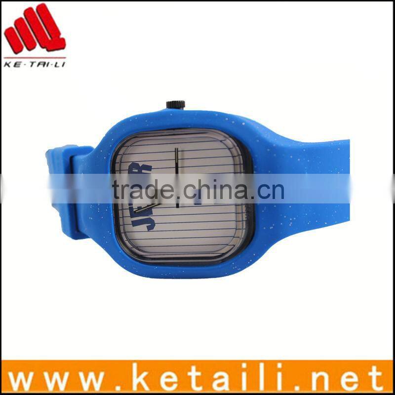 Silicone Japana quartz fashion custom face watch