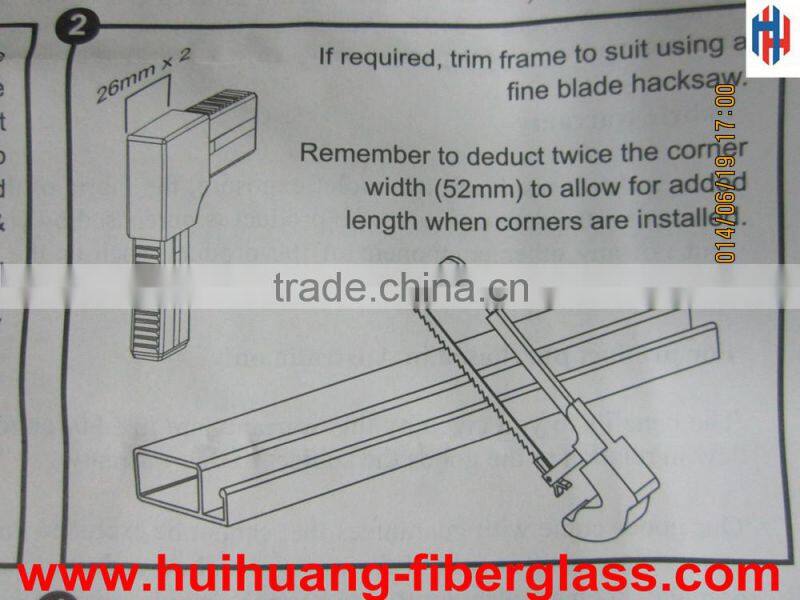 demountable fiberglass window screen
