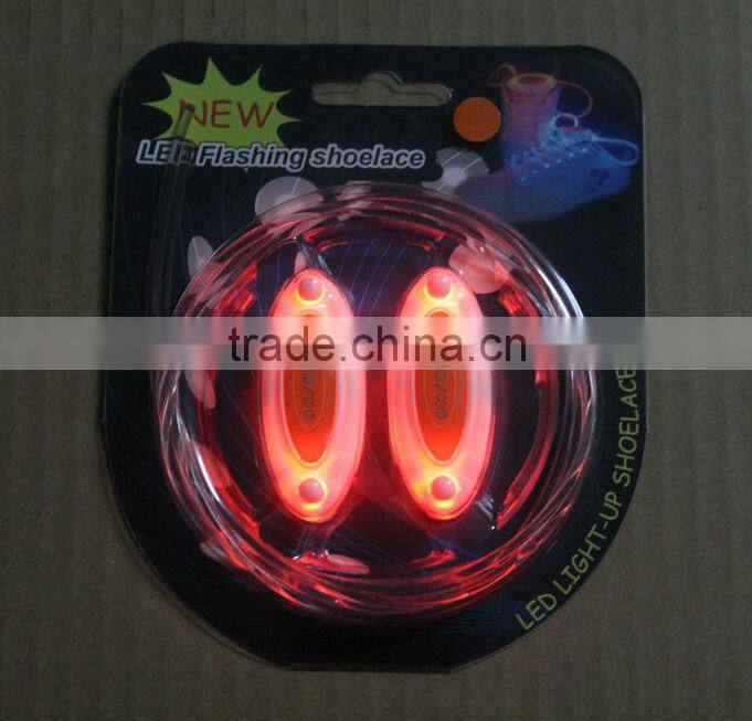 Pretty and colorful led glowing shoelaces,led flashing light up shoelaces,LED flashing shoelaces