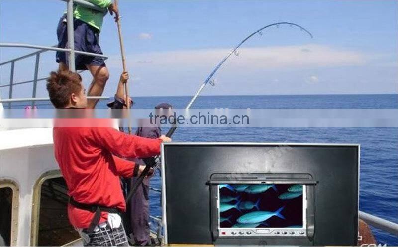 30M(100FT) 1000TVL 12 White Light 7" TFT Color LCD Underwater Fishing Camera Fish Finder Video Camera 30m Cable DVR Recorder