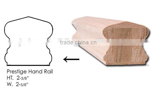 modern wood stair handrail