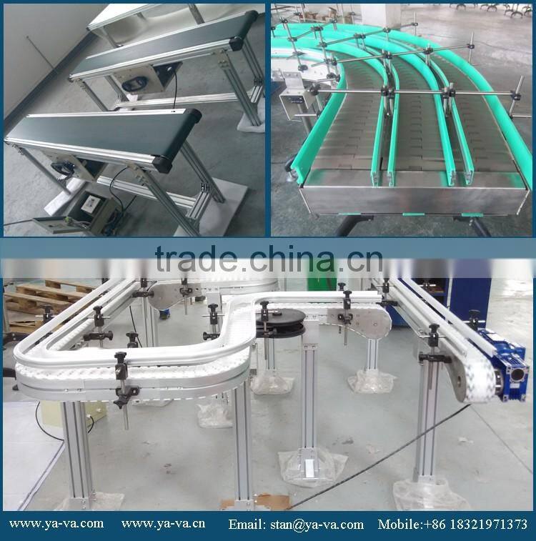 plastic incline belt conveyors for different industries