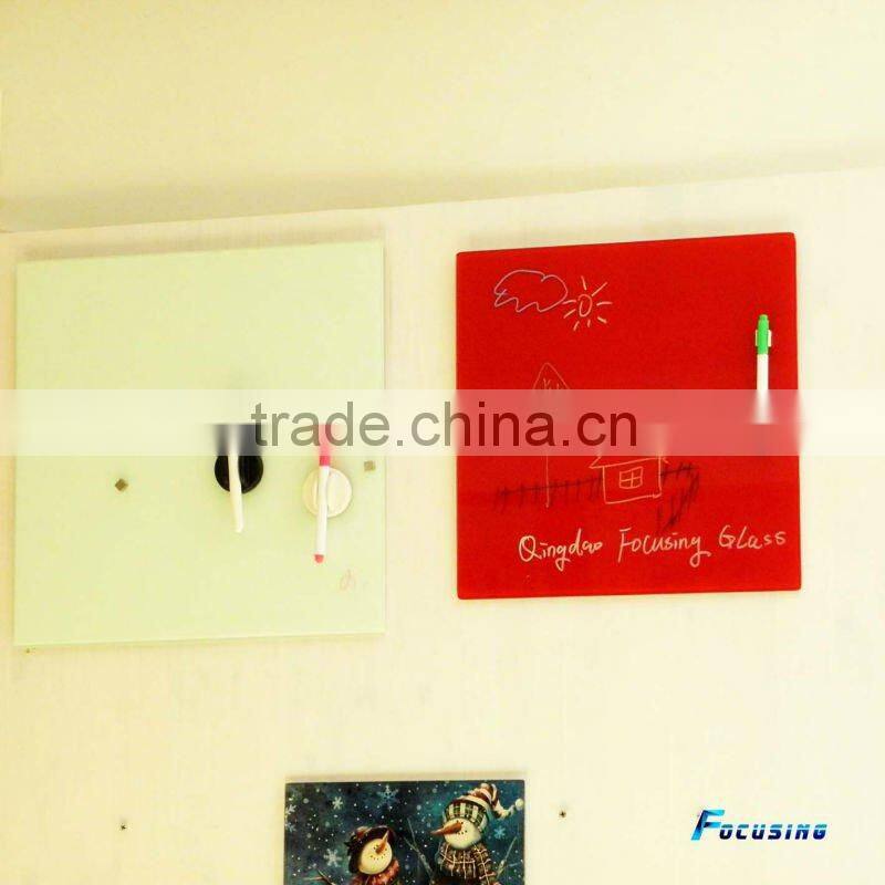 60x90cm mounting wall magnetic glass whiteboard