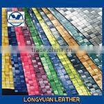 Embossed with Flocking sofa pu leather and for chair/decoration/wallpaper leather furniture