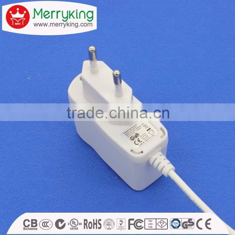 50HZ 15v 500ma ac dc adapter input 220v power supply with micro usb