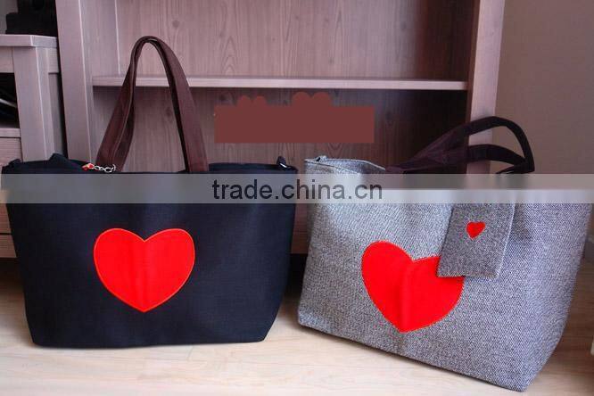 Big Heart Fashion Ladies Shoulder Bag with Hook