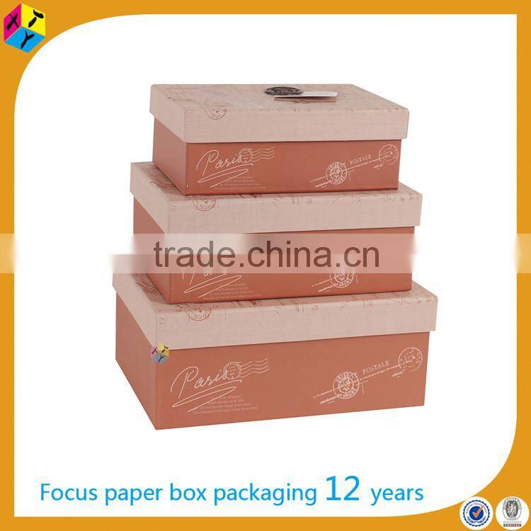 decorative gift packaging printing hardboard box