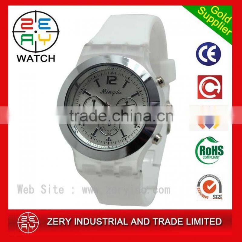 custom logo printed retro watch, silicone strap retro watch R0663
