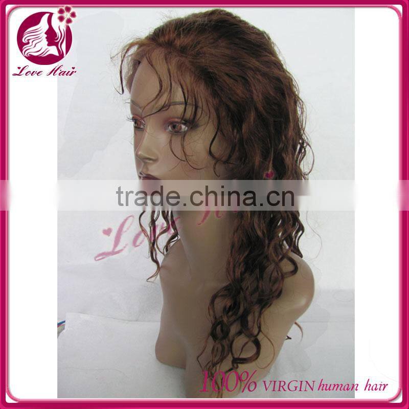 2014 new coming with discount quality brazilian hair lace front wig/front lace wig