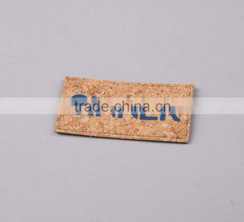 Tree/Cork Pattern Printing Logo Faux Leather Patch