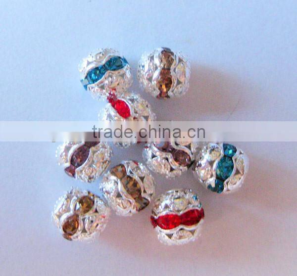 faceted glass rondelle beads