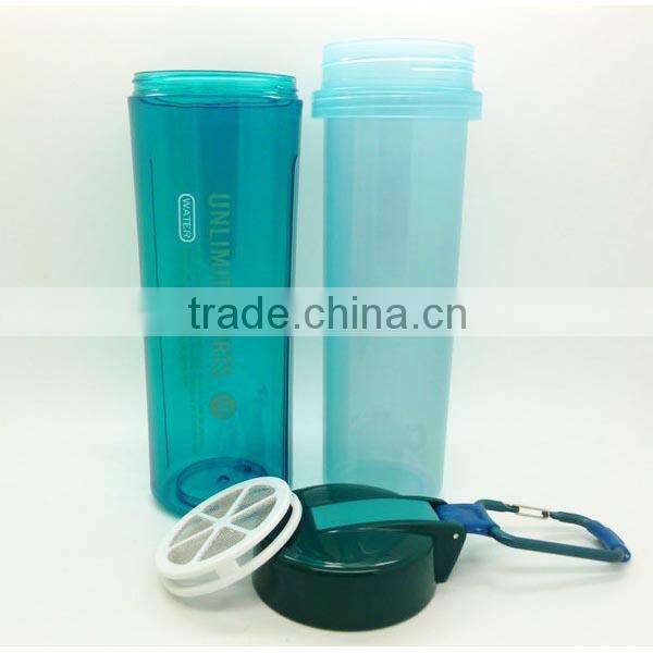 600ml Insulated Fruit Infuser tumbler Plastic Water bottle