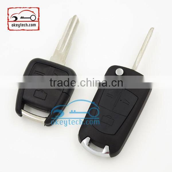 High Quatity Opel remote modified flip key shell Car Key 3 Button Opel Astra key romote key shell