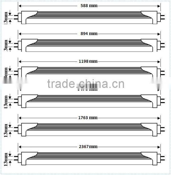 1200mm 120cm 1.2m EMC/LVD/CE/FCC listed 4ft t8 led radar motion sensor tube light 18w 20w