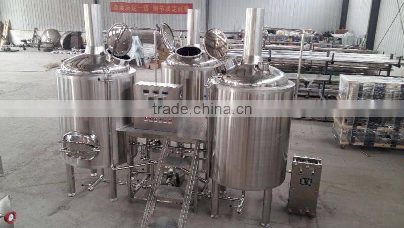 15bbl beer brewery equipment for wheat beer brewing with 3 vessel brewhouse