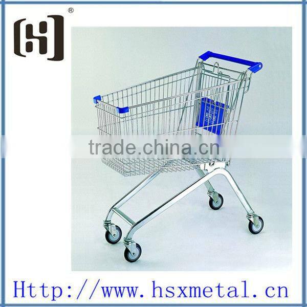yiwu folding shopping trolley use in Supermarket HSX-1307