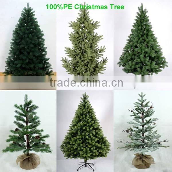 Manufacturer Hot sell cheap PVC Green Christmas Garlands with decorations