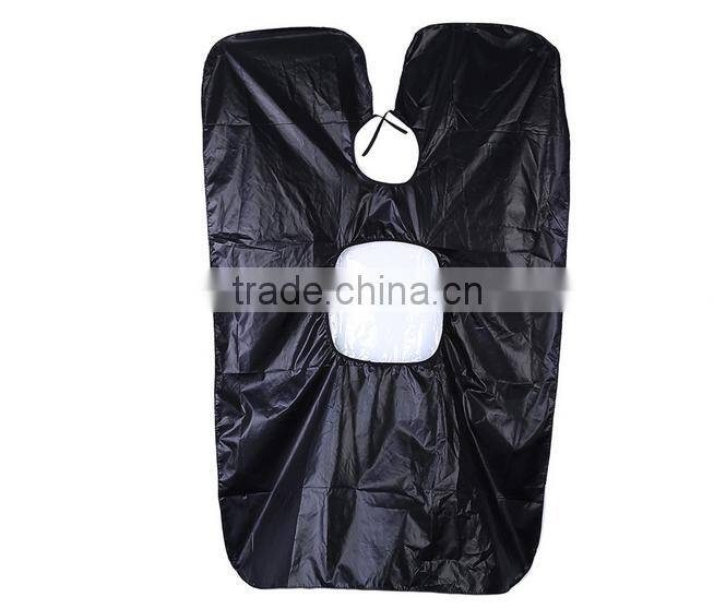 Hairdressing Apron Wrap Hair Cutting Cape Barber Gown Styling Tools with Phone Viewing Window