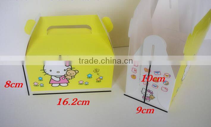 cheap large acute child paper cake box with handle cracker box Muffin box Mousse box