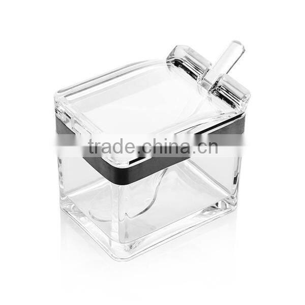 100%virgin material high plexiglass easy clean eco-friendly acrylic condiment storage wholesale