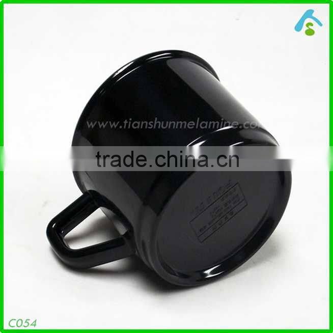Black style melamine cup with holdle, popular in 2016