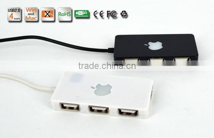 Slim shape 4 port usb 2.0 hub, usb hub combo card reader driver