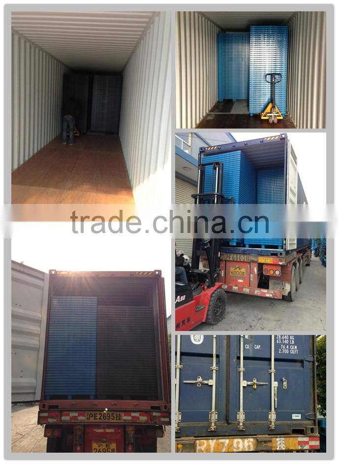 Mesh top nine feet black plastic pallet