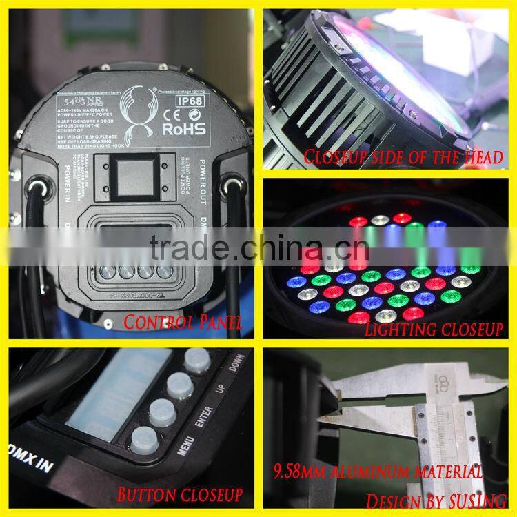 Outdoor stage led par light 54pcs*3w RGBW led par light