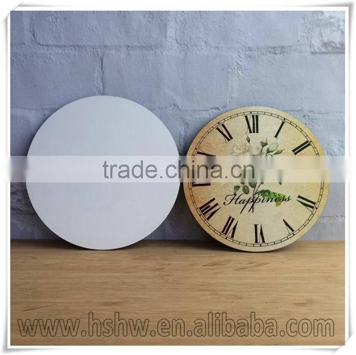 MDF Wall Clock For Dye sublimation for heat transfer Promotional