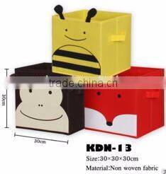 Collapsible Office Closet Storage Organizers Fabric Cube with Two Handles