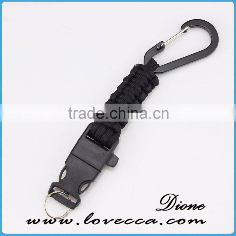 Paracord keychain Black, Multiple Paracord Keychains