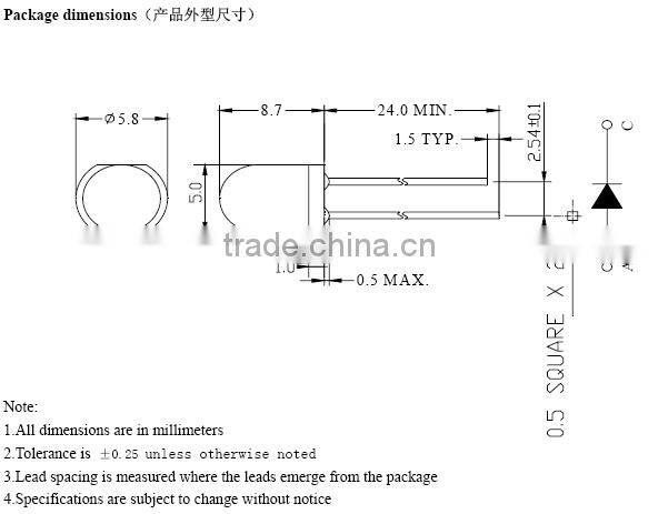 Shenzhen LED DIP LED cool white 7000-1000K 0.1w 5mm white LED Price