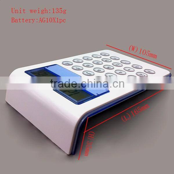 12 digits dual power desktop calculator