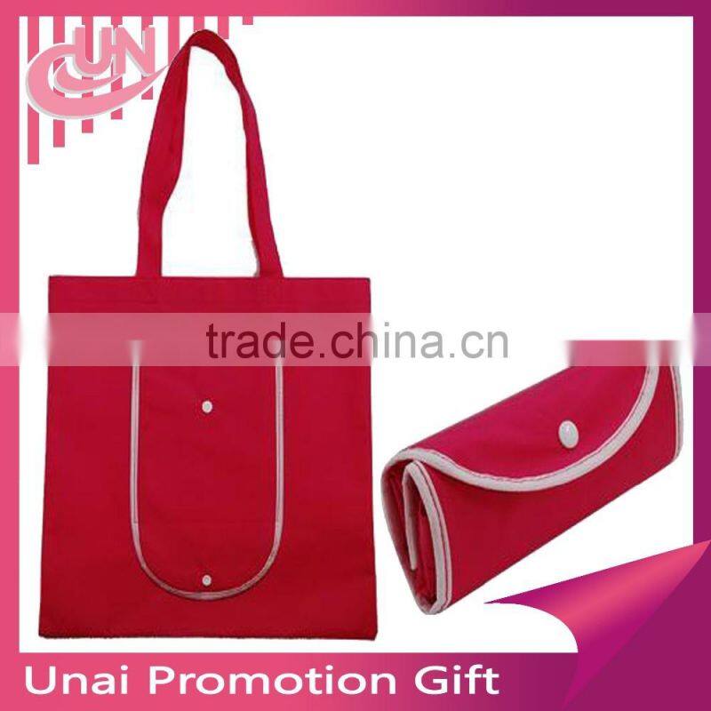 Orange Recycled Non Woven Reusable Shopping Bags Gift Bag