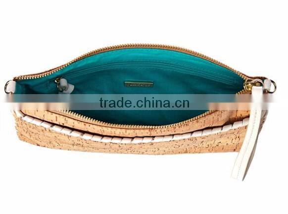Custom Latest Design Cork Fabric Cross Body Bag woman handbag