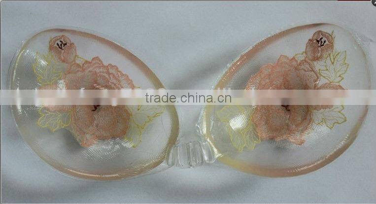 Swimming Breathable Wedding Dress Underwear silicone bra cups breast