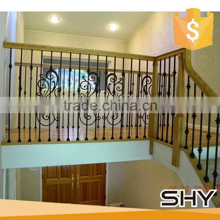 Interior Prefab Wrought Iron Stair Railing Designs